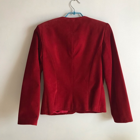 Vintage Danier Red Suede Jacket - Picture 5 of 9